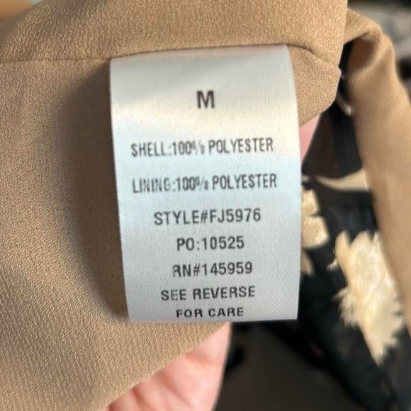 Fab’rik Black & Tan Floral Kimono – Oversized Medium - Picture 8 of 8